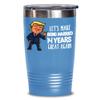 14th Anniversary Trump Tumbler Funny Fourteenth Year Married Ivory Celebration Coffee Mug For Wife or Husband view 2