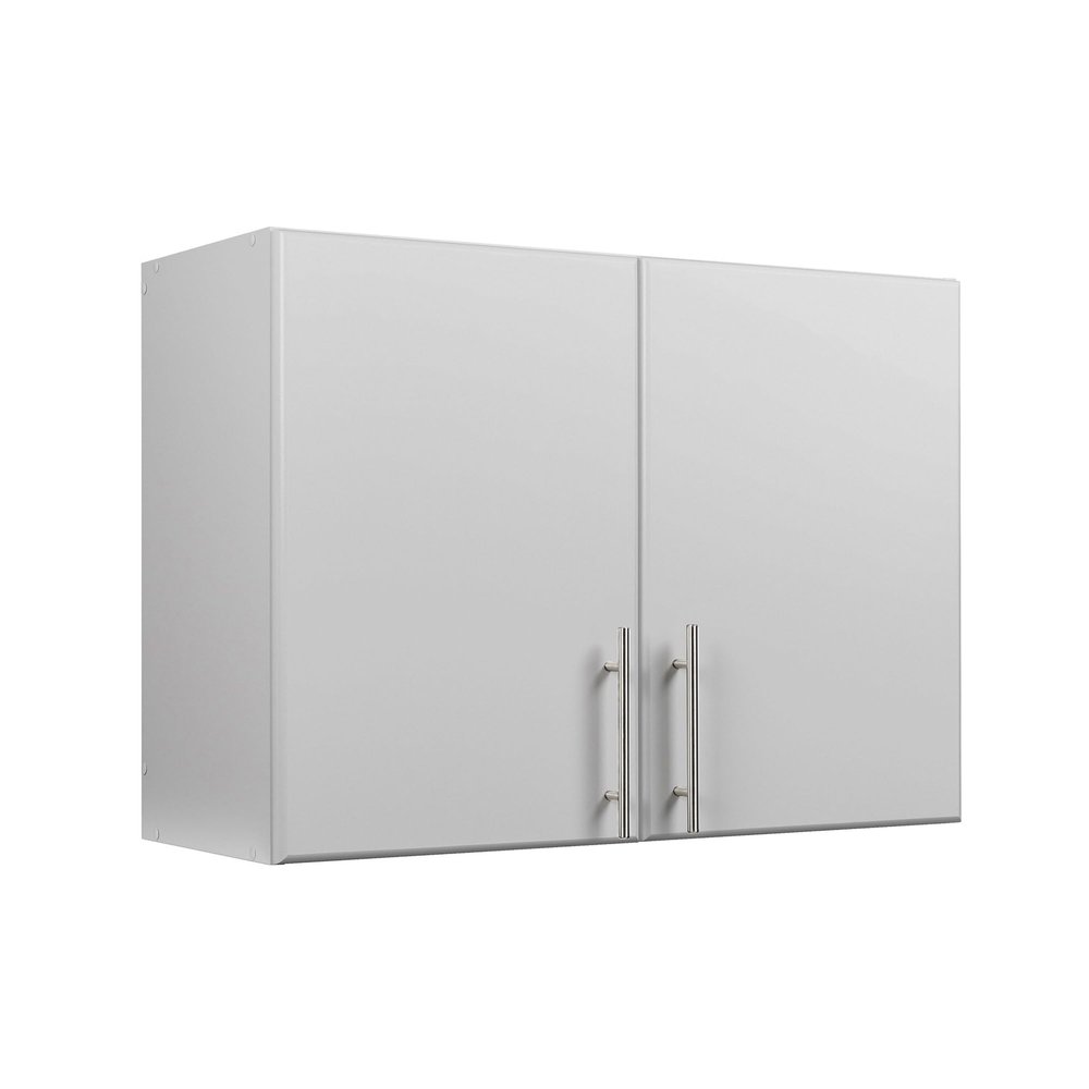 Prepac Elite 24" Wall Mounted Stackable Garage Cabinet in Light Gray