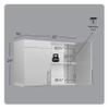 Prepac Elite 24" Wall Mounted Stackable Garage Cabinet in Light Gray view 3