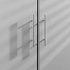 Prepac Elite 24" Wall Mounted Stackable Garage Cabinet in Light Gray view 4