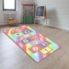 Booooom Jackson Hop and Count Hopscotch Kid Rug,40''x70'' Kids Carpet Rugs for3, 4, 5, 6, and 7 Year Olds,Rainbow Rug for Girls Bedroom and Kids playroom, Floor Mat Suitable for Indoor and Outdoor view 1