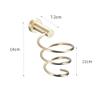 Hongbanlemp Brass Brushed Gold Hair Dryer Rack Sanitary Bathroom Bathroom Wall Mount view 2