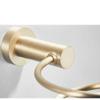 Hongbanlemp Brass Brushed Gold Hair Dryer Rack Sanitary Bathroom Bathroom Wall Mount view 3