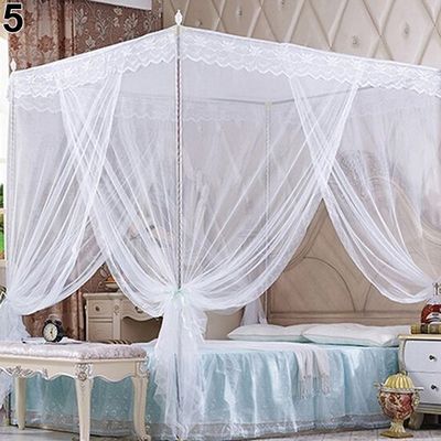 heaven2017 Romantic Princess Lace Canopy Mosquito Net Keeps Away Insects Flies for Home, Backyard, Park, Party, Day Care White King