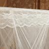 heaven2017 Romantic Princess Lace Canopy Mosquito Net Keeps Away Insects Flies for Home, Backyard, Park, Party, Day Care White King view 3