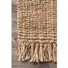 ROYAL SAPPHIRE Natural Fiber Collection Hand Woven Natural Jute Square Area Rug Basketweave Natural Seagrass Rug for Home Decor (9'Square) (Jute, 9') view 2