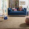 ROYAL SAPPHIRE Natural Fiber Collection Hand Woven Natural Jute Square Area Rug Basketweave Natural Seagrass Rug for Home Decor (9'Square) (Jute, 9') view 3