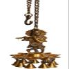 GLOOKS Brass Statue/Diya/Deepak/Oil Lamp of Lord Krishna Roof Hanging with Bells,(Hxwxd - 8.5 X 4.5 X 4.5) Inches, 15.5 Inch view 1