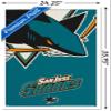 Trends International NHL San Jose Sharks - Logo 14 Wall Poster, 22.375" x 34", White Framed Version view 3