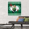 Trends International NBA Boston Celtics - Logo 14 Wall Poster, 22.375" x 34", White Framed Version view 2