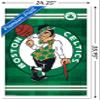 Trends International NBA Boston Celtics - Logo 14 Wall Poster, 22.375" x 34", White Framed Version view 3