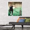 Trends International NBA Milwaukee Bucks - Giannis Antetokounmpo 17 Wall Poster, 22.375" x 34", White Framed Version view 2