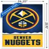 Trends International NBA Denver Nuggets - Logo 18 Wall Poster, 22.375" x 34", White Framed Version view 3