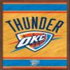 Trends International NBA Oklahoma City Thunder - Logo 14 Wall Poster, 22.375" x 34", Mahogany Framed Version view 1