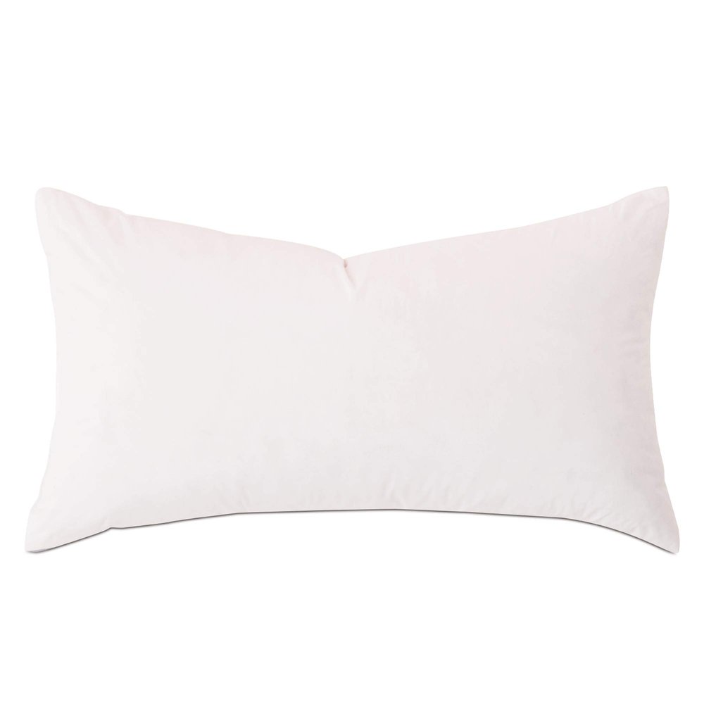 14x22 Luxury Hypoallergenic 50/50 Fluffy Feather Poly Mix Rectangular Pillow Insert, 100% Cambric Cotton Shell, Never Vacuum-Packed, Odorless, Made in USA