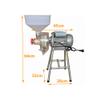 Electric 110V Commercial Grinder Wet&Dry Feed Mill Flour Grain Cereals Rice Corn Wheat with Funnel Heavy Duty Grinding Machine view 3
