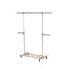 Drying Rack Floor Retractable Belt Pulley Double Pole Indoor Balcony Hanger (Color : Gray-2) view 1