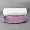 Cotton and Linen Long Cervical Pillow Solid Color Round Cervical Pillow Sofa Cushion Round Neck Bolster Pillows (Purple, 1040cm) view 3