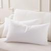 Plankroad Home Dcor 20x59 Luxury Hypoallergenic 50/50 Fluffy Feather Poly Mix Rectangular Grand Queen Pillow Insert, 100% Cambric Cotton Shell, Never Vacuum-Packed, Odorless, Made in USA, Set of 2 view 2