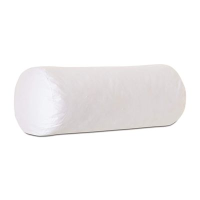 10Dx24 Hypoallergenic Luxury 100% Small Feather Round Bolster Pillow Insert, 100% Cambric Cotton Shell, Never Vacuum-Packed, Odorless, Made in USA