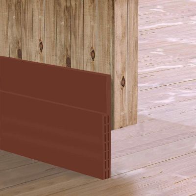 Upgrade Huge Gap Door Draft Stopper, 3-2/5"W Widened Door Sweep for Interior and Exterior Doors - Guard Against Drafts, Dust, Noise and Unwanted Animals (3-2/5"W x 39" L, Brown)