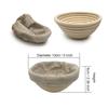 5 Inch Round Bread Proofing Basket Sourdough Rising Rattan Bowl for Artisan Bread Home Baking, 2 Pack view 2