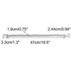 uxcell Magnetic Curtain Tiebacks 20.9 Inch Curtain Holdbacks Window TieBack Clips Decorative Rope Curtain Holdback Holder Gray view 2