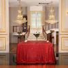 Juya Delight 60" x 102" Red Sequin Tablecloth Rectangle Sequin Table Cover for Wedding Birthday Party Festival Ceremony Cake Dessert Table view 2