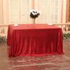 Juya Delight 60" x 102" Red Sequin Tablecloth Rectangle Sequin Table Cover for Wedding Birthday Party Festival Ceremony Cake Dessert Table view 3