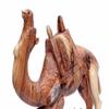 Bethlehem Handicrafts Hand Carved Kneeling Camel with Harness view 3
