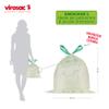 Virosac Biodegradable Waste Bags with Removable Handles - 30 Pieces view 3