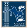 Trends International NFL Indianapolis Colts - Retro Logo 14 Wall Poster, 22.375" x 34", White Framed Version view 1