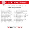 AlveyTech Motor Fork Head for Lift Chair with Okin DeltaDrive - Left-Hand Counter-Clockwise 1" Thread, Replacement Forkhead Actuator Tip for Delta Drive Motors on Golden & Pride Recliners (GMOKI-13) view 3