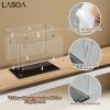 LASOA Acrylic Display Case, Display Box for Collectibles, Figures, Memorabilia, Clear Showcase with Black Base, Self-Assembly Display Container, 7x4.7x6inch view 4