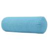 Cotton and Linen Long Cervical Pillow Solid Color Round Cervical Pillow Sofa Cushion Round Neck Bolster Pillows (Peacock Blue, 1040cm) view 1