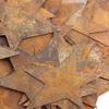 Pack of 12 Rusty Tin Star Cutouts - Rusted Metal Stars for DIY Crafts - Primitive, Rustic Country, Farmhouse DIY Crafts and Decorative Accents (Size: 3 inch Long x 2 inch Wide) view 3