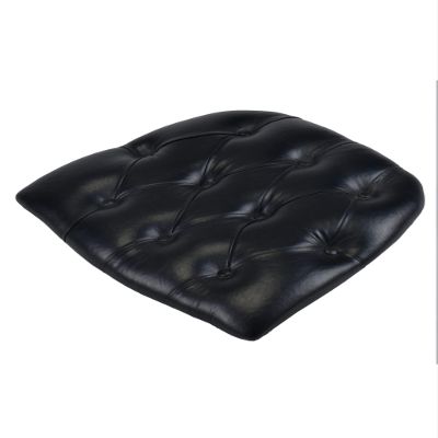 Commercial Seating Products Black Tufted Vinyl Cushions Chairs, 6-Pack