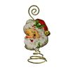Bethany Lowe Set/2 Santa Claus Tin Snowman Greeting Card Holders view 2