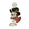 Bethany Lowe Set/2 Santa Claus Tin Snowman Greeting Card Holders view 3