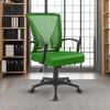 Furmax Office Chair Ergonomic Computer Desk Mesh Chair Mid Back Swivel Lumbar Support with Armrest (1, Green) view 2