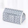 AKOAK 1 Pack Cotton Linen Paper Tissue Box Multi-Function Set Desktop Debris Remote Control Cosmetics Storage Box (Gray) view 1