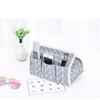 AKOAK 1 Pack Cotton Linen Paper Tissue Box Multi-Function Set Desktop Debris Remote Control Cosmetics Storage Box (Gray) view 3