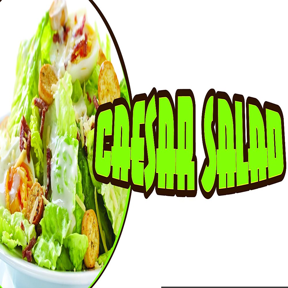 Caesar Salad 48" Banner Concession Stand Food Truck Single Sided