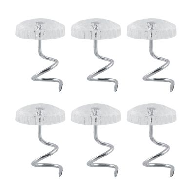 Upholstery Pins Upholstery Screws Clear Heads Bed Skirt Pins for Slipcovers and Bedskirts Home Office Decoration (30Pcs)