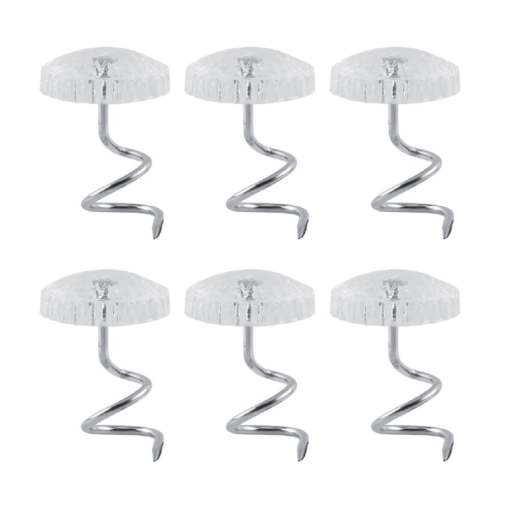 Upholstery Pins Upholstery Screws Clear Heads Bed Skirt Pins for Slipcovers and Bedskirts Home Office Decoration (30Pcs)