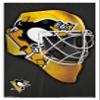Trends International NHL Pittsburgh Penguins - Mask 16 Wall Poster, 22.375" x 34", White Framed Version view 1