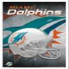 Trends International NFL Miami Dolphins - Helmet 18 Wall Poster, 22.375" x 34", White Framed Version view 1