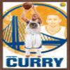 Trends International NBA Golden State Warriors - Stephen Curry 15 Wall Poster, 22.375" x 34", Mahogany Framed Version view 1