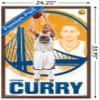 Trends International NBA Golden State Warriors - Stephen Curry 15 Wall Poster, 22.375" x 34", Mahogany Framed Version view 3