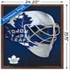 Trends International NHL Toronto Maple Leafs - Mask 16 Wall Poster, 22.375" x 34", Mahogany Framed Version view 3